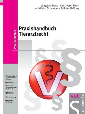 cover image of Praxishandbuch Tierarztrecht